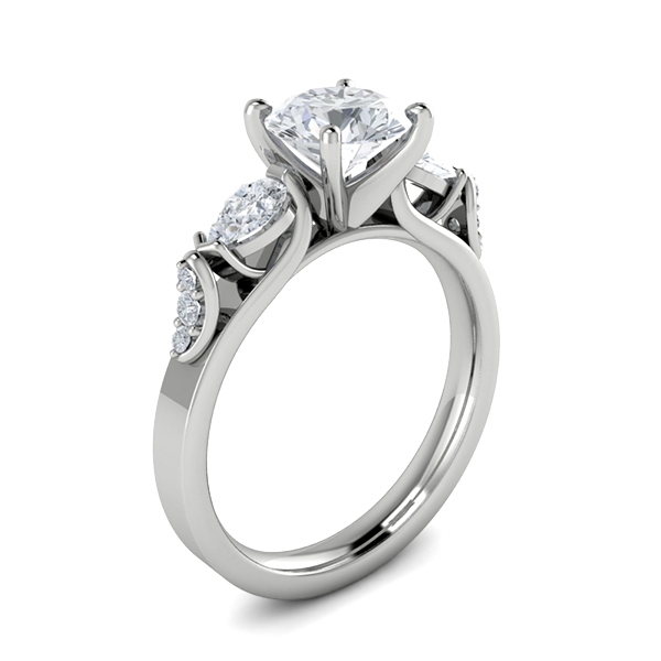 Darby in 18k White Gold — view 3