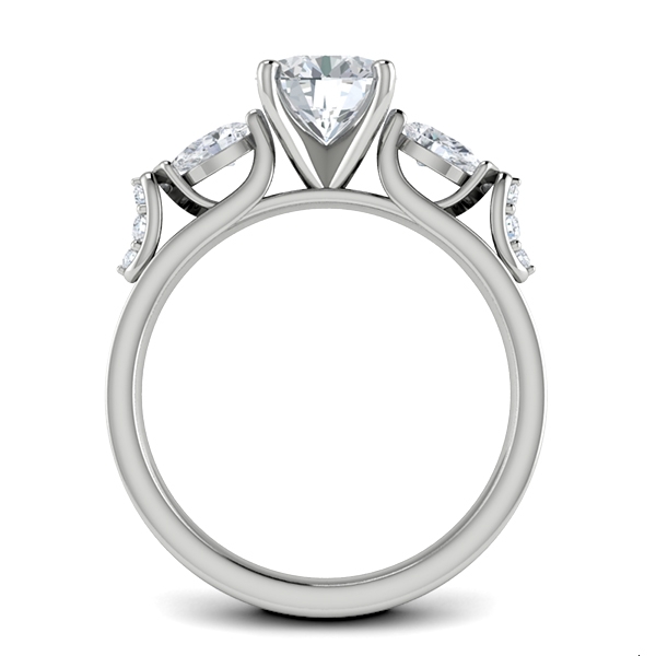 Darby in 18k White Gold — view 2