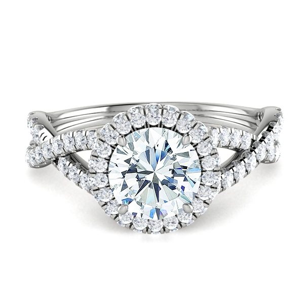 Yessica in 18k White Gold