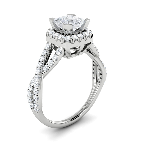 Cherie in 18k White Gold — view 3