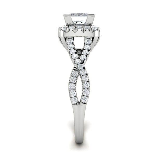 Cherie in 18k White Gold — view 4