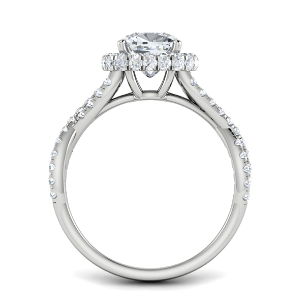 Lesley in 18k White Gold — view 2