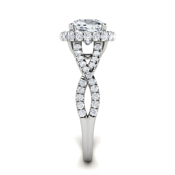 Lesley in 18k White Gold — view 4