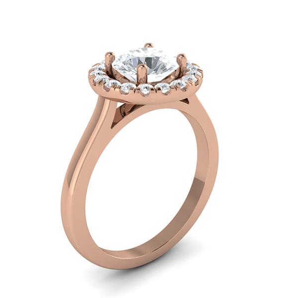 Christa in 18k Rose Gold — view 3