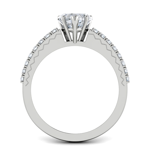 Dora in 18k White Gold — view 2