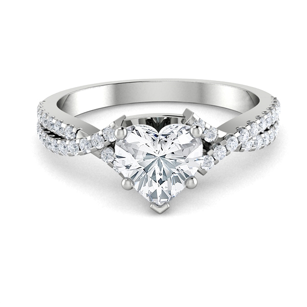 Trisha in 18k White Gold