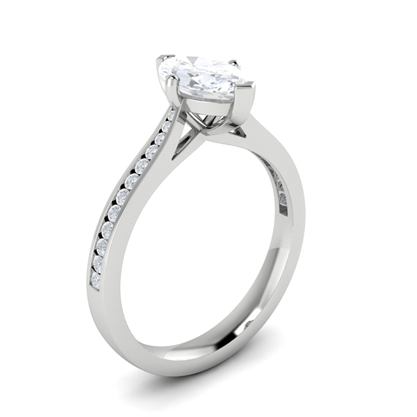 Briley in 18k White Gold — view 3