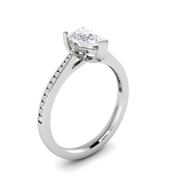Kiley in 18k White Gold — view 3