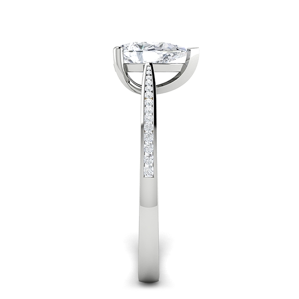Kiley in 18k White Gold — view 4