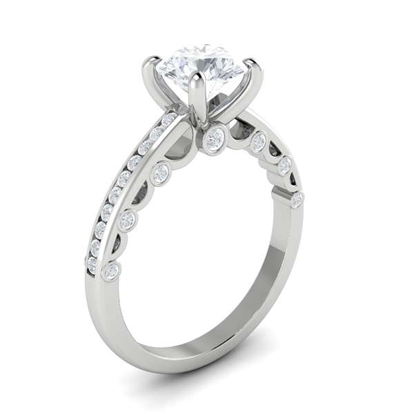Arlene in 18k White Gold — view 3