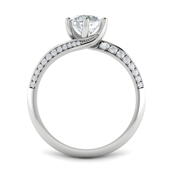 Brenda in 18k White Gold — view 2