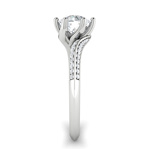 Brenda in 18k White Gold — view 4
