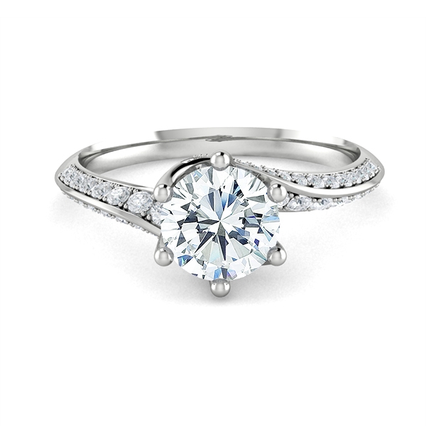 Brenda in 18k White Gold