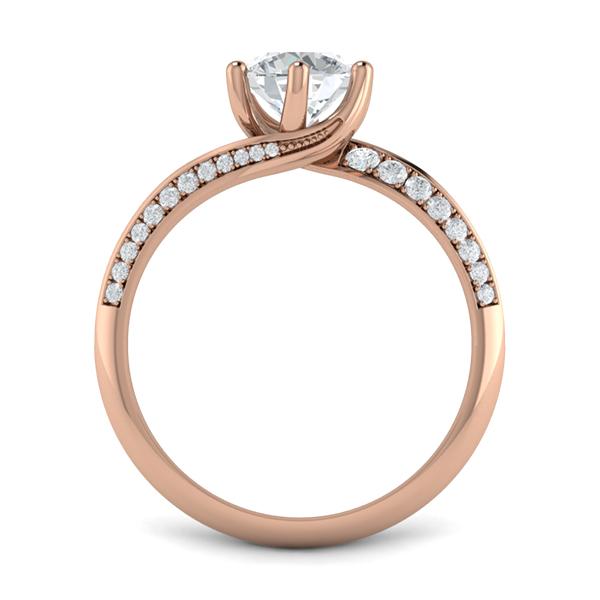 Brenda in 18k Rose Gold — view 2