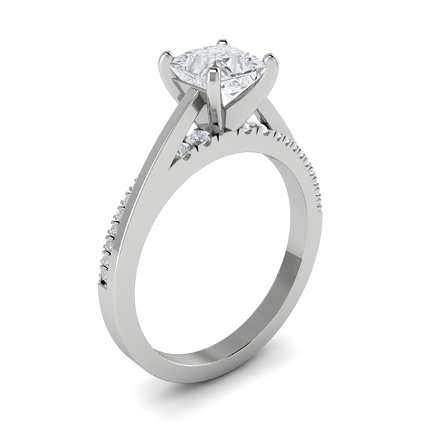 Clarissa in 18k White Gold — view 3
