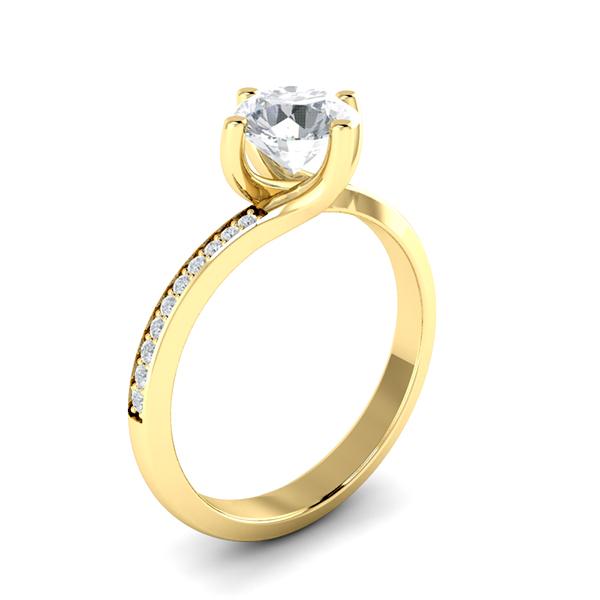 Sascha in 18k Yellow Gold — view 3