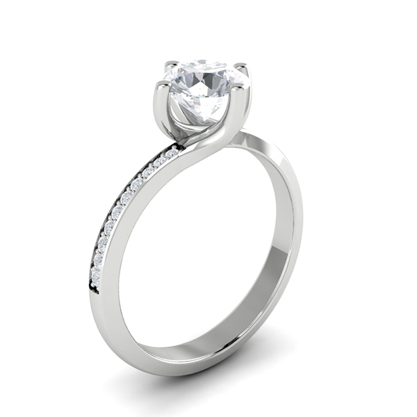 Sascha in 18k White Gold — view 3
