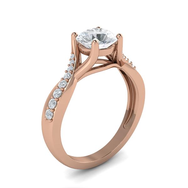 Janiya in 18k Rose Gold — view 3