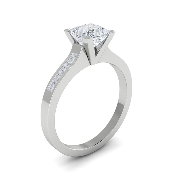 Modesty in 18k White Gold — view 3