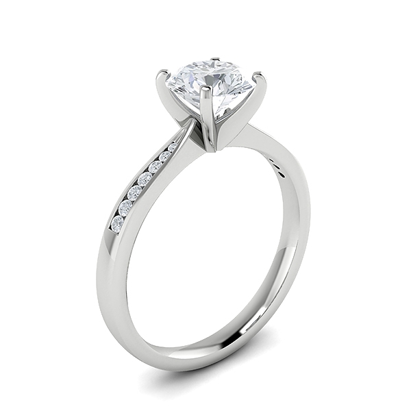 Amie in 18k White Gold — view 3