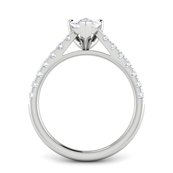 Preslie in 18k White Gold — view 2