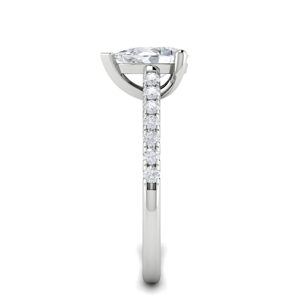 Preslie in 18k White Gold — view 4