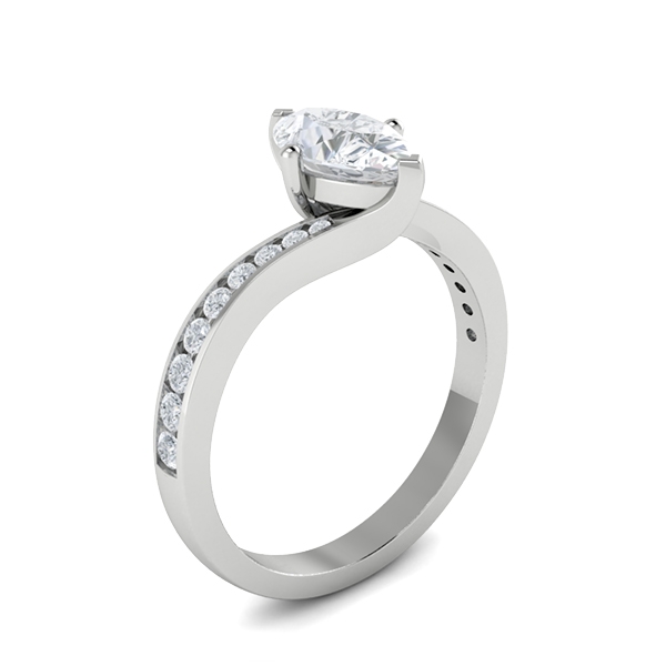 Victoria in 18k White Gold — view 3