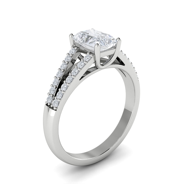 Delina in 18k White Gold — view 3