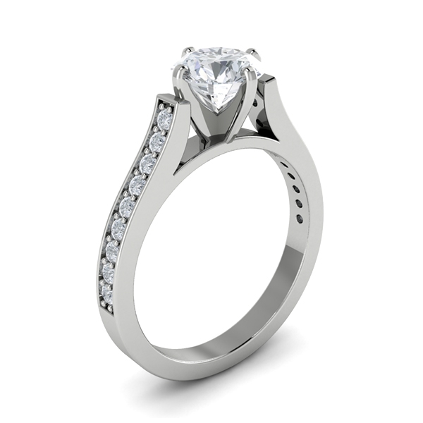 Isabel in 18k White Gold — view 3