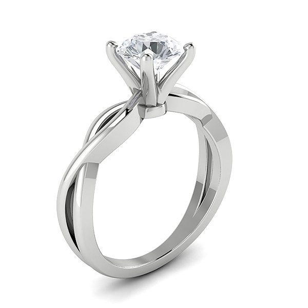 Amelia in 18k White Gold — view 3