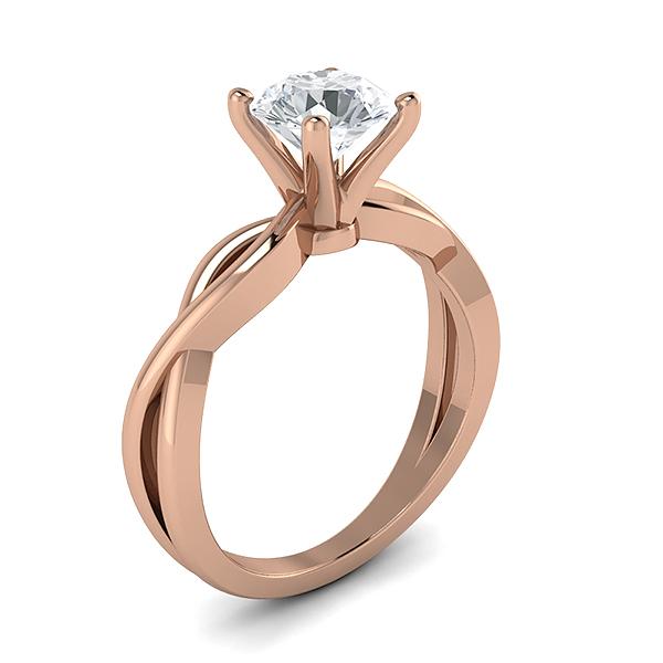 Amelia in 18k Rose Gold — view 3