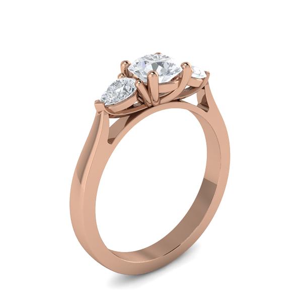 Zyana in 18k Rose Gold — view 3