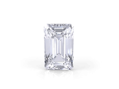 Emerald diamond 360-degree rotation