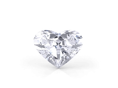 Heart diamond 360-degree rotation