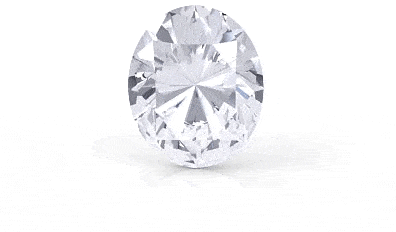 Oval cut diamond
