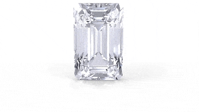 Emerald cut diamond
