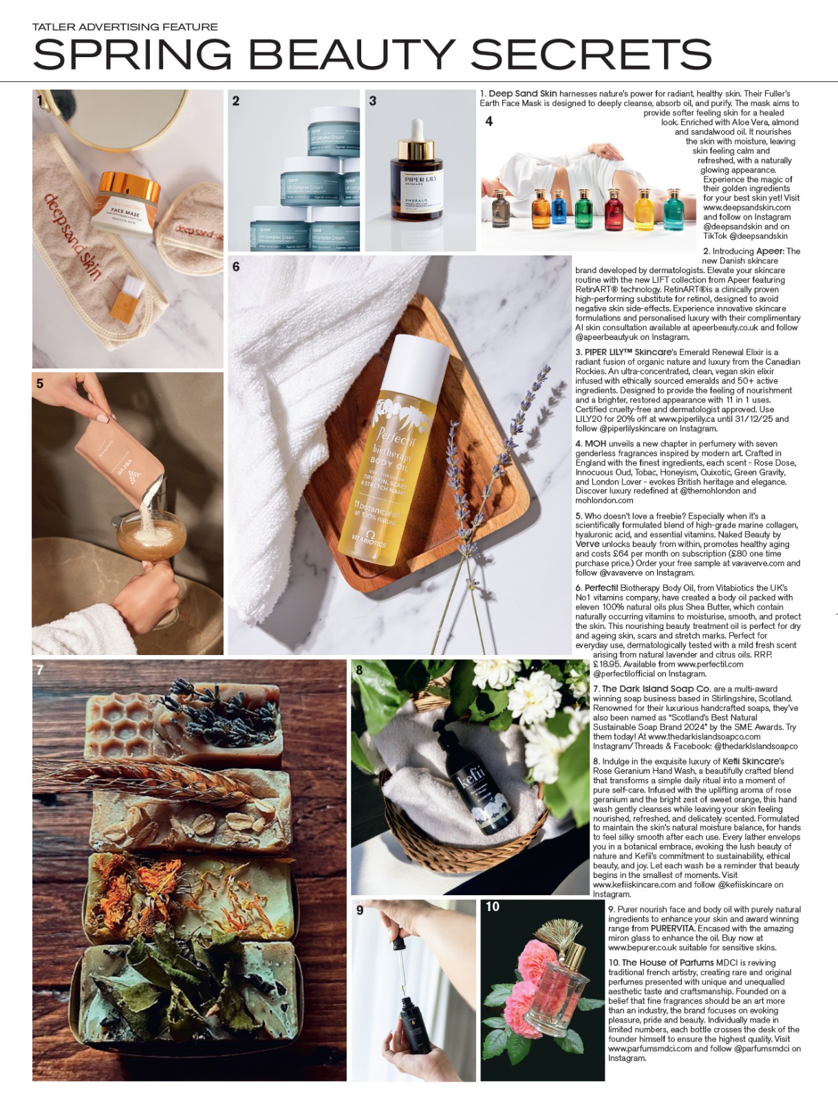 MOH London featured in Tatler April 2025 — Spring Beauty Secrets