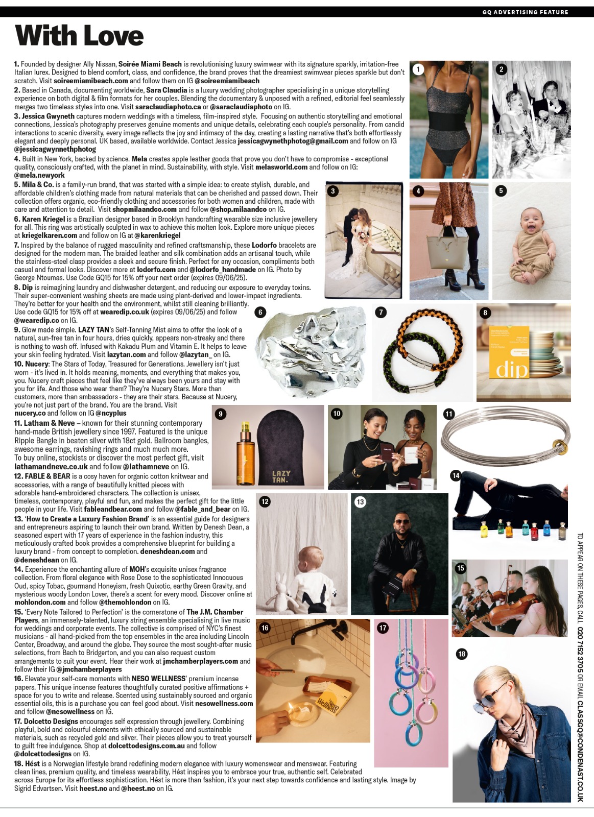 MOH London featured in GQ April 2025 — With Love