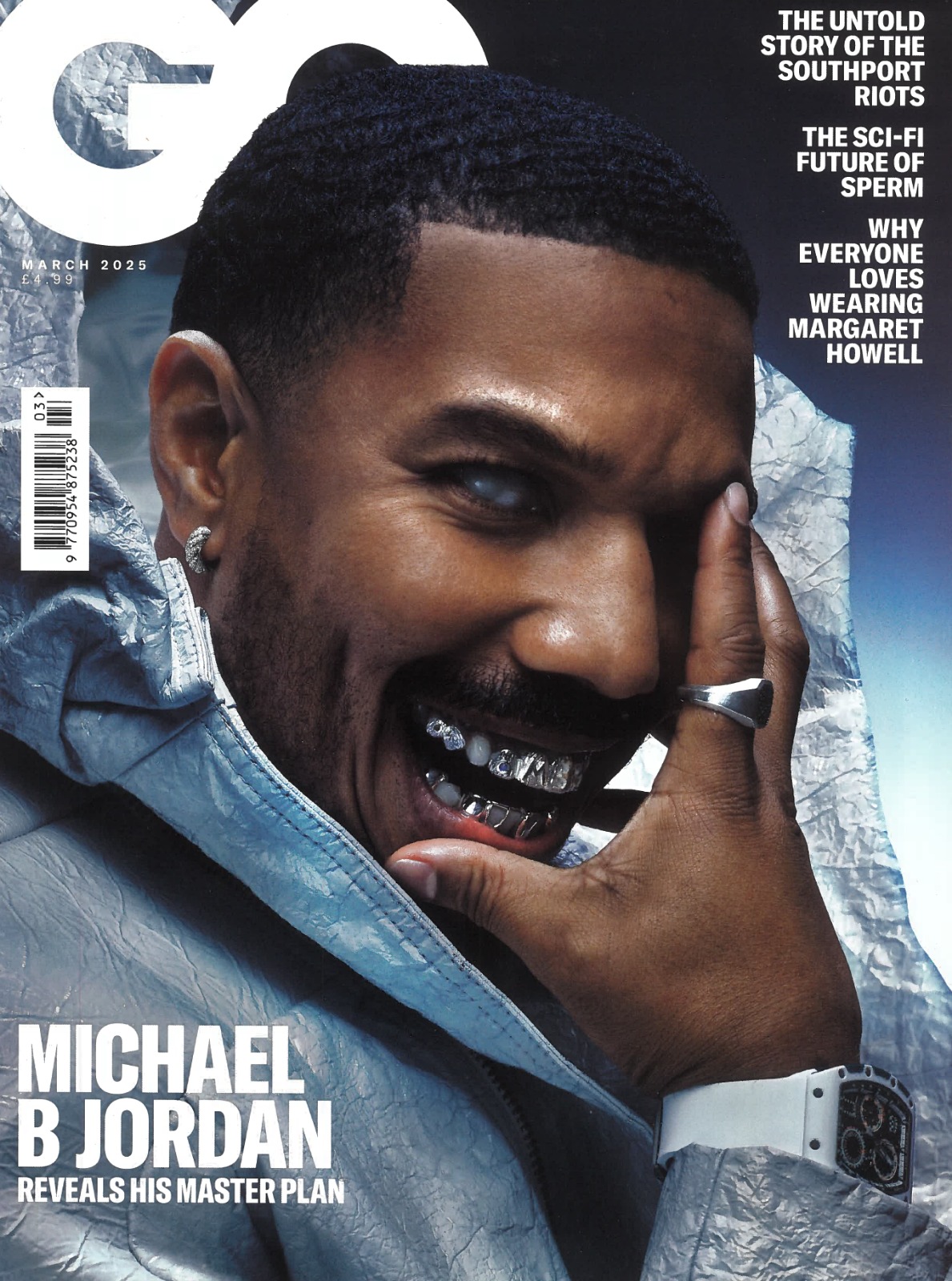GQ March 2025 cover featuring Michael B Jordan