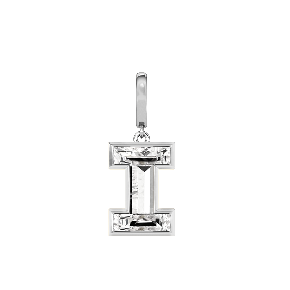 I Letter Alphabet Charm