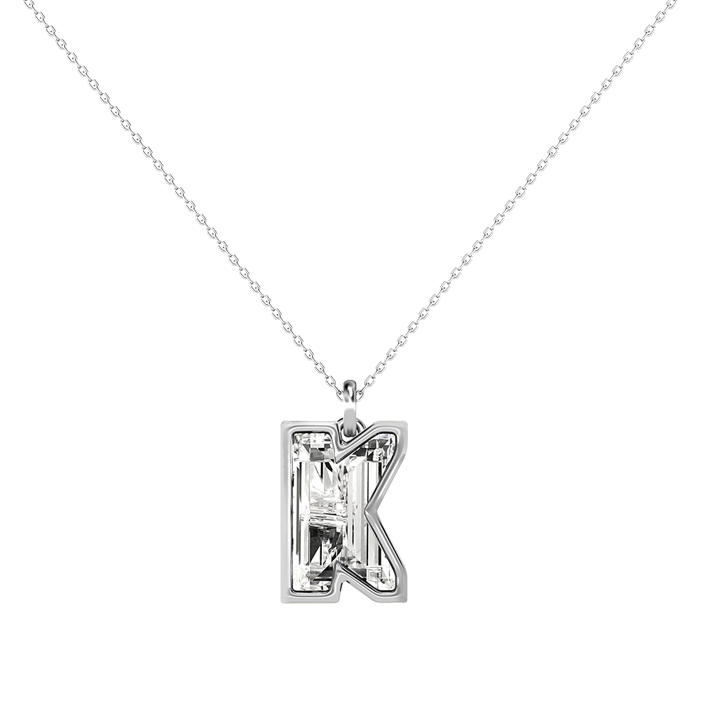 K Letter Alphabet Pendant