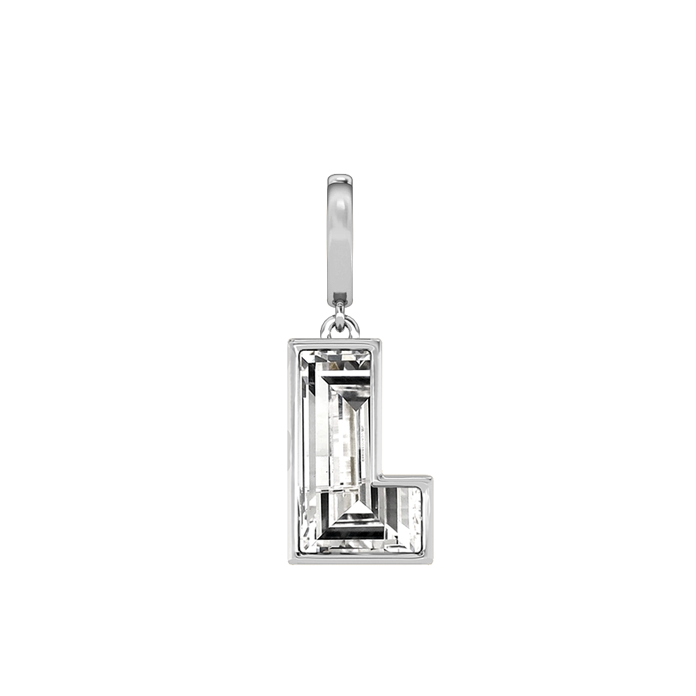 L Letter Alphabet Charm