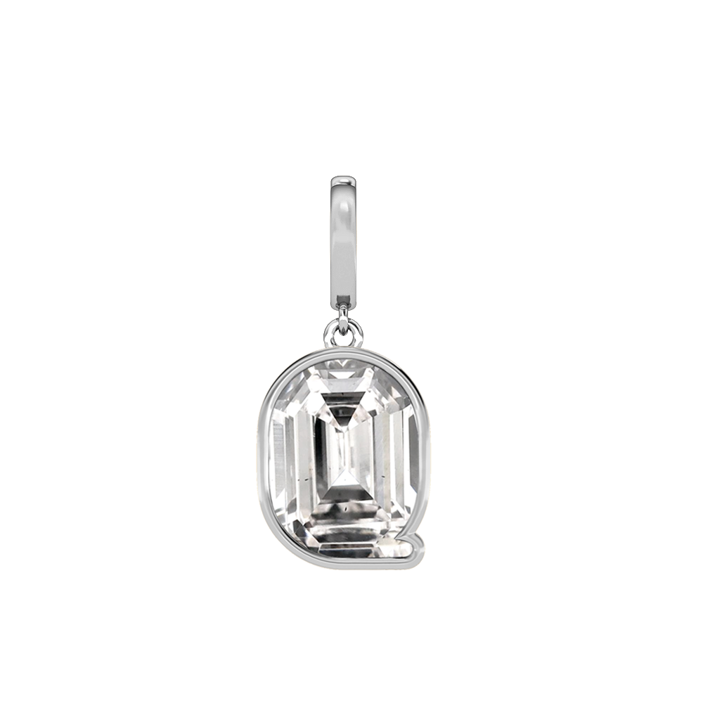 Q Letter Alphabet Charm