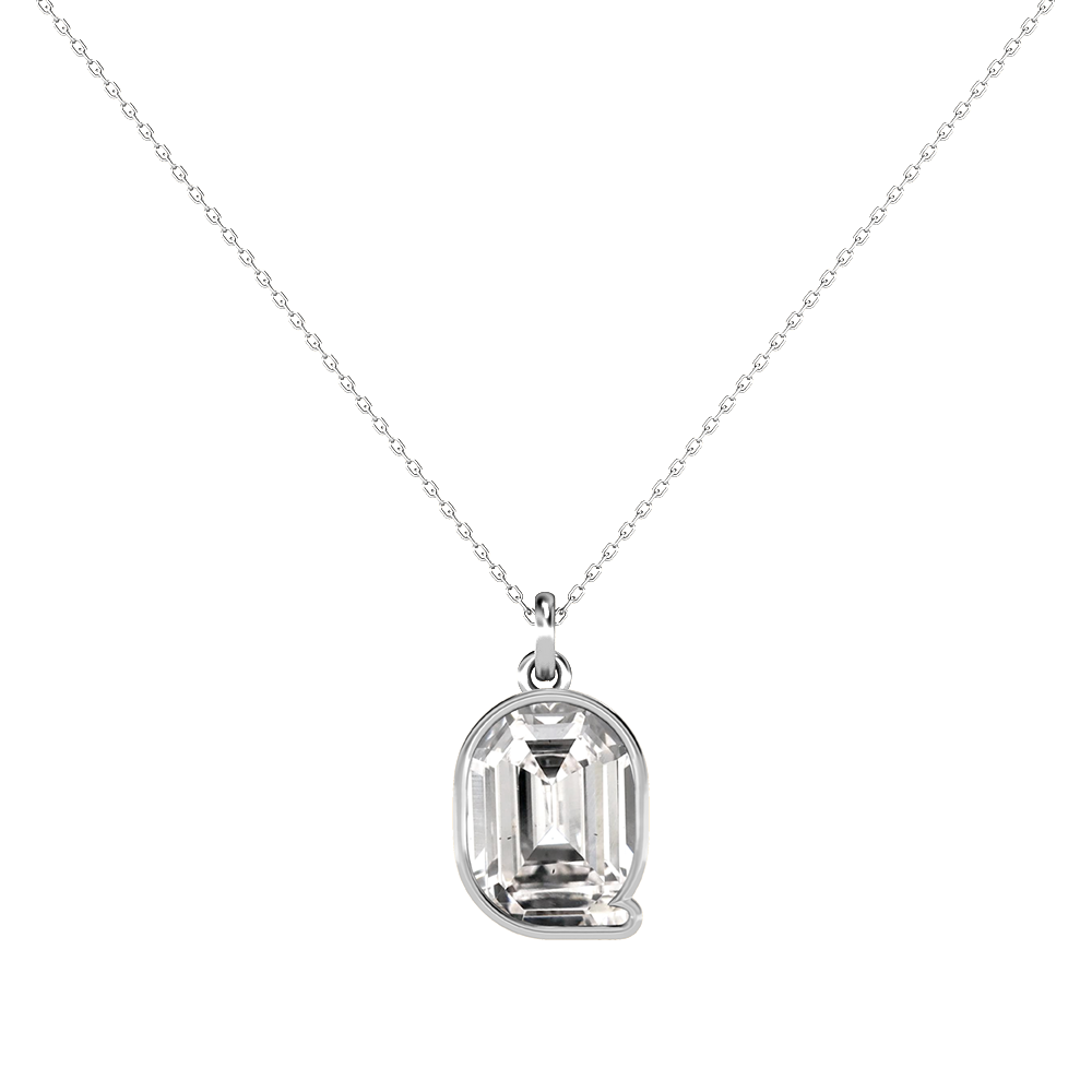 Q Letter Alphabet Pendant