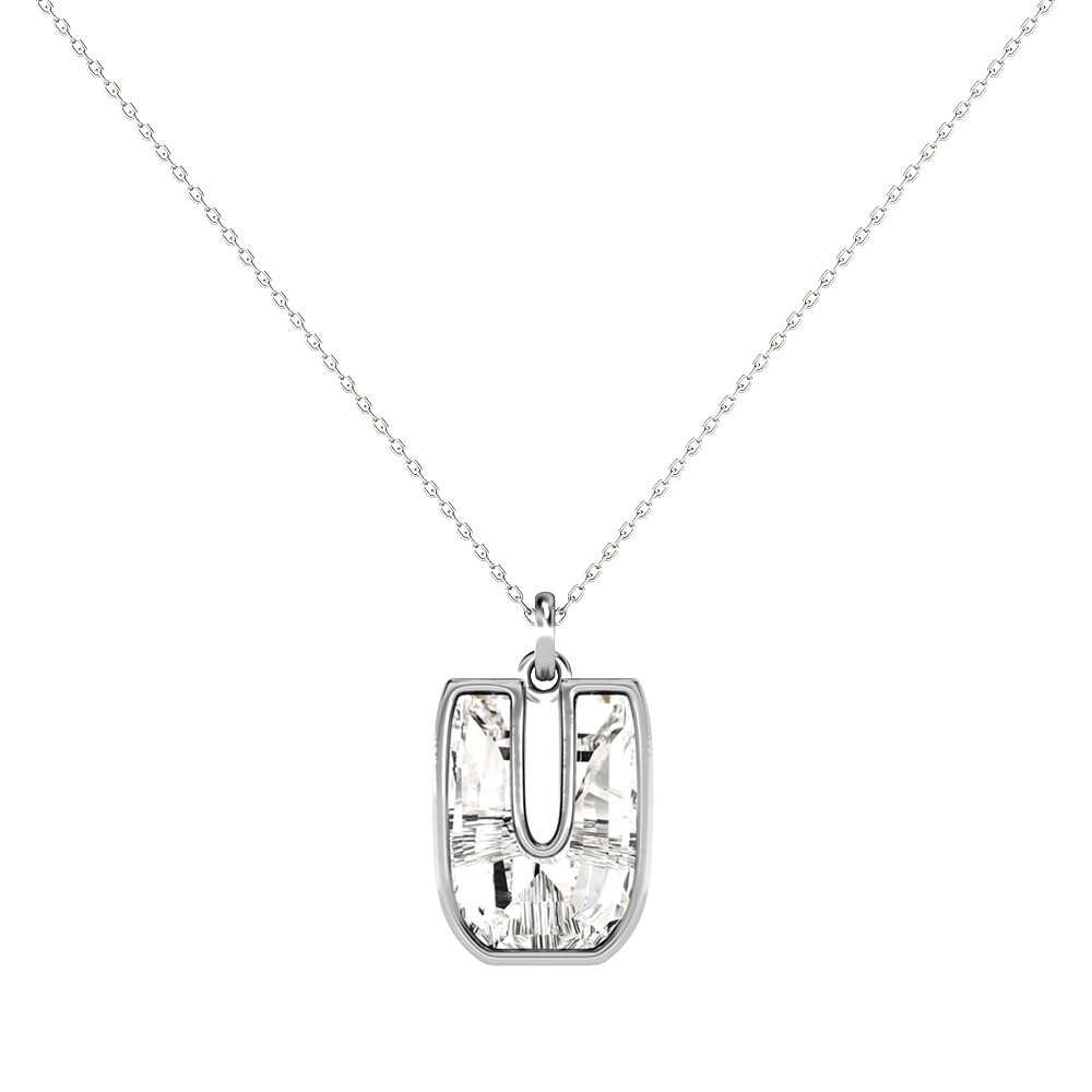 U Letter Alphabet Pendant