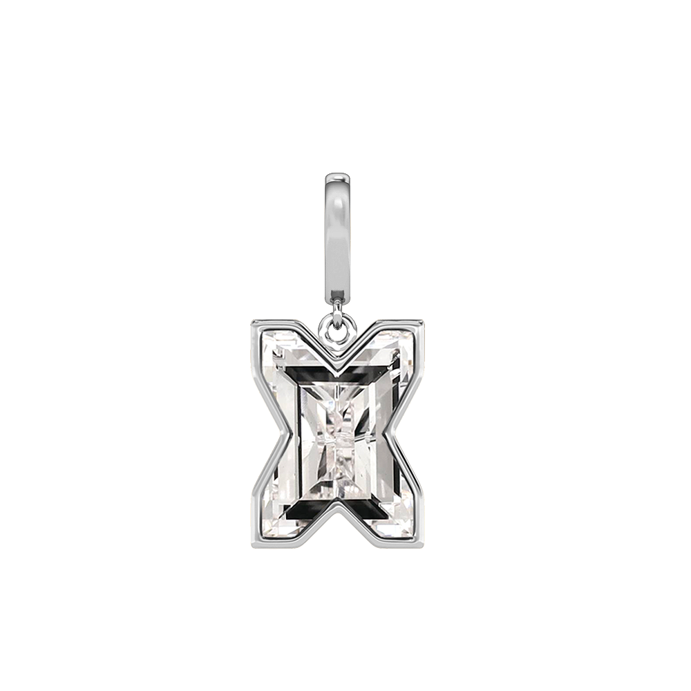X Letter Alphabet Charm