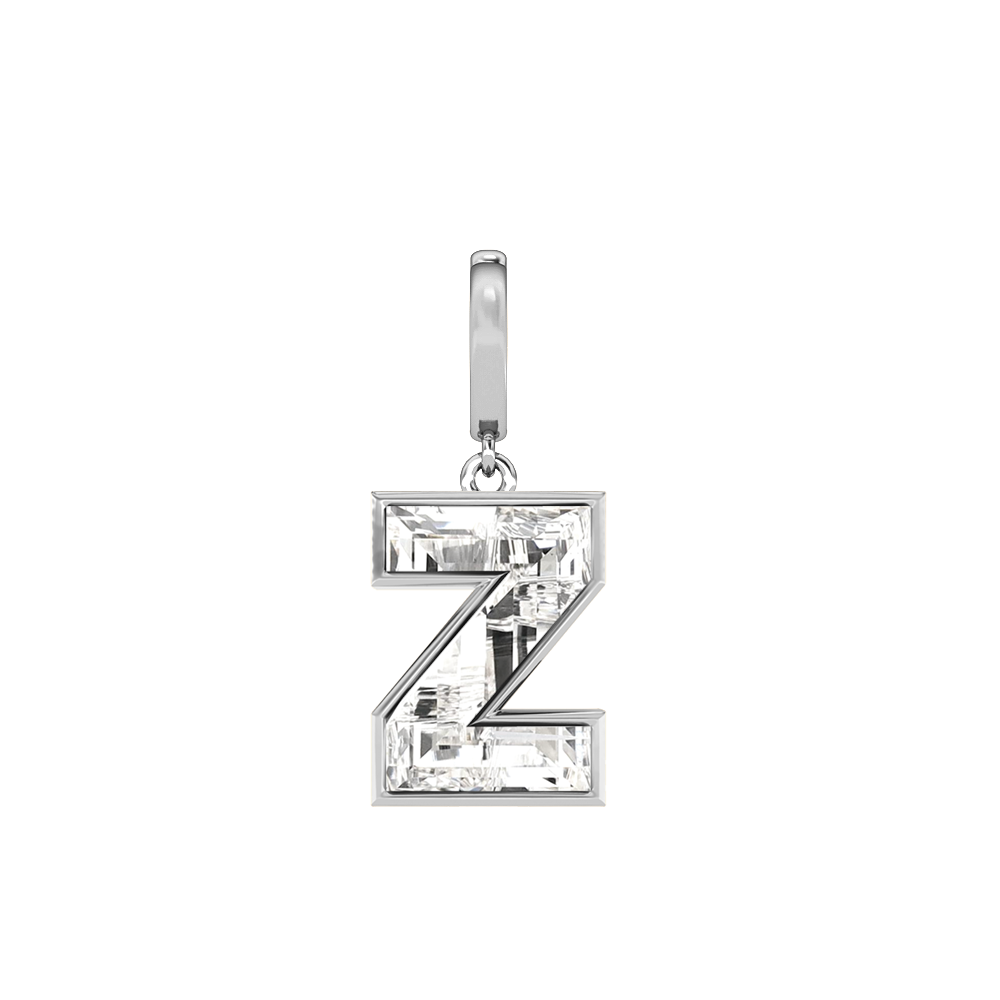 Z Letter Alphabet Charm