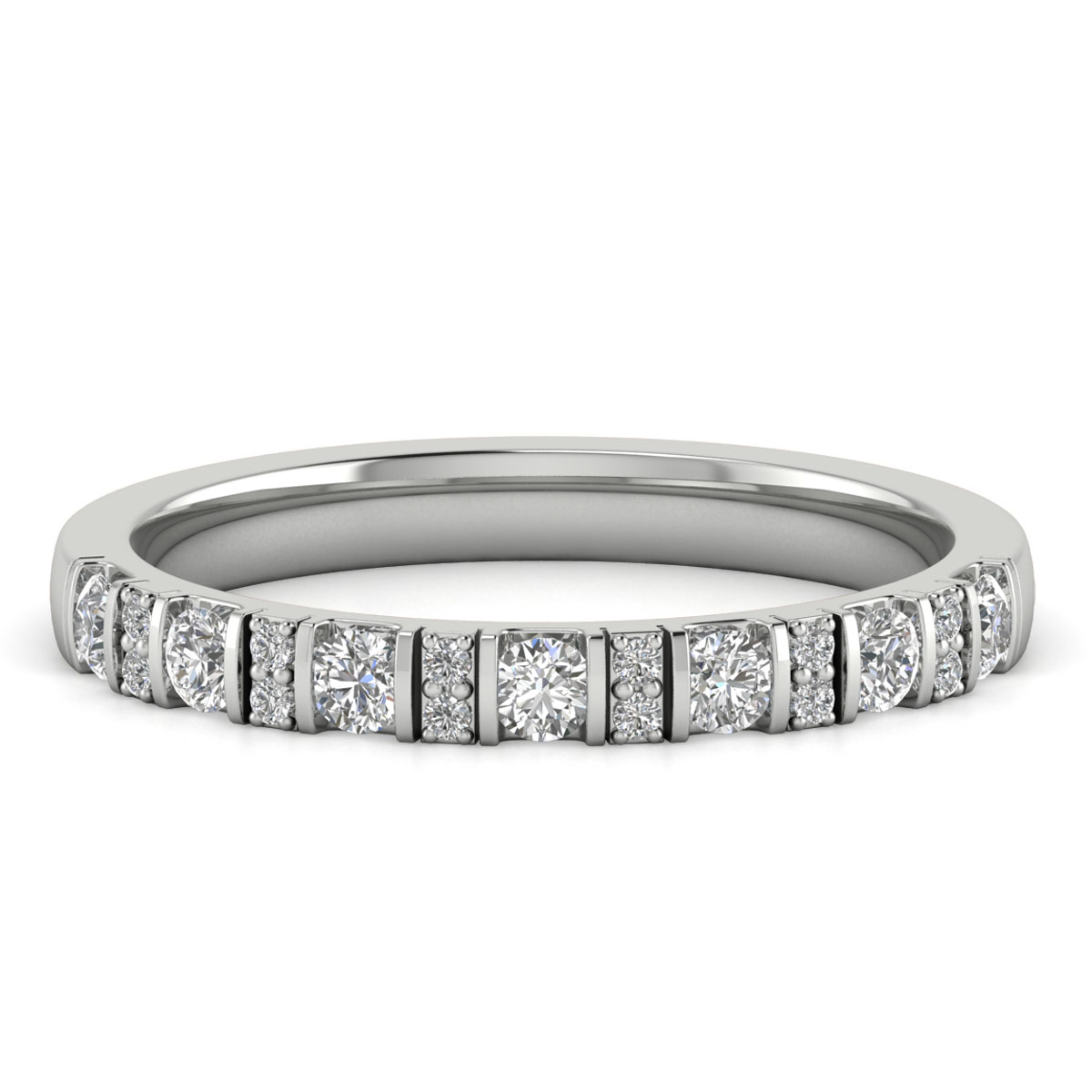Winter Round Anniversary Ring