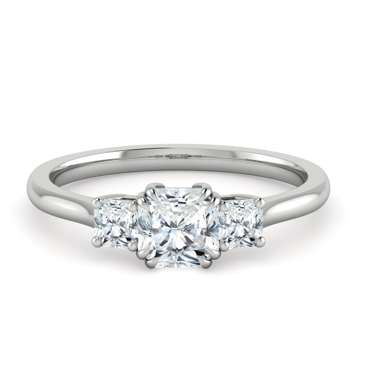 Lidiya Asscher Three Diamond Engagement Ring