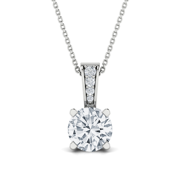 Michelle Round Diamond Pendant